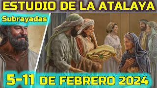 Estudio de la Atalaya de esta Semana respuestas subrayadas 511 de Febrero 2024 [upl. by Sidell286]