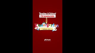 Celebrate Teachers with Personalized Teacher amp School Ornaments [upl. by Hankins]