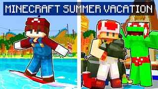 Mario SUMMER VACATION In Minecraft  Minecraft Mario Movie Life  6 [upl. by Dougie]