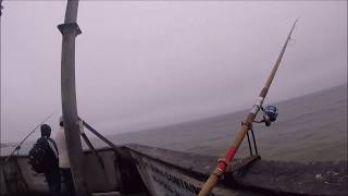 CrabZilla 72817 Pacifica pier report the stripers are back bait ball city [upl. by Else]