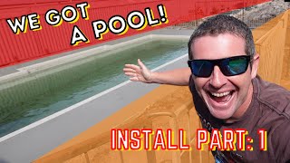 LIVE  Vman Vlogs  Narellan Fibreglass Pool Install  whats involved to get it in the ground [upl. by Warder]