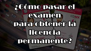 ¿Cómo pasar el examen para obtener la licencia permanente [upl. by Aihtela440]