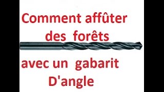 Comment affûter ses forêts avec un gabarit dangle [upl. by Ridglee881]