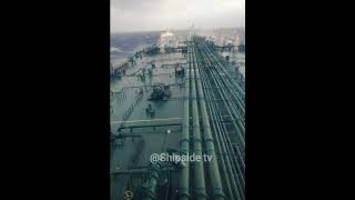 VLCC Very Large Crude oil Carrier in Rough seas [upl. by Anyer]