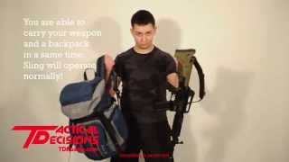 DOLG m3 tactical sling QD swivels version video for mobile devices [upl. by Coke364]