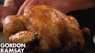 Stuffed Roast Chicken with Chorizo  Gordon Ramsay [upl. by Litsyrk]