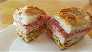 Muffuletta Sandwich Quick amp Easy Recipe [upl. by Haelhsa]