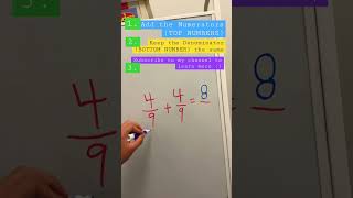 Math Antics Adding Fractions with Like Denominators [upl. by Popelka989]