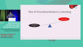 Acute GI Bleeding Oral Anticoagulant Therapy and Reversal Strategies [upl. by Oirevlis]