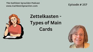 Zettelkasten  Types of Main Cards [upl. by Ruthven]