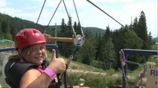 Take A Zip at Schweitzer Mountain Resort [upl. by Lien]