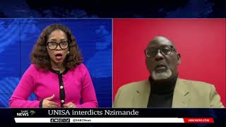 Focus on UNISAs interdict against the Higher Education Minister  SAFTUs Vavi weighs in [upl. by Anilrats]