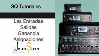 Allen amp heath SQ Tutorial  Entradas salidas ganancia tuteo [upl. by Ivett]