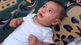 5 month Baby Talk vs His Ummi Mom [upl. by Adlei832]