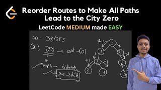 1466 Reorder Routes to Make All Paths Lead to the City Zero  LeetCode Daily  LeetCode POTD [upl. by Llabmik]