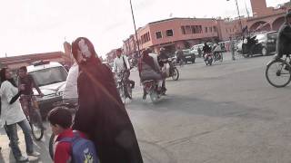 Crazy Traffic in Marrakech Morocco [upl. by Htrahddis]