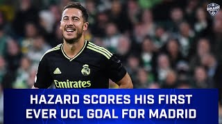 Eden Hazard Scores His First UCL Goal EVER for Real Madrid  CBS Sports Golazo [upl. by Kenimod]