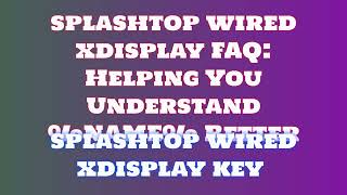 Simplified Installation Guide for splashtop wired xdisplay 2024 Quick and Easy Steps [upl. by Cousin]