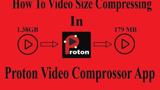 How to video size compressing in proton video compressor app [upl. by Zwart988]