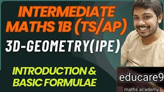 3DGEOMETEY1INTRODUCTION INTER MATHS 1Beducare9 maths academyby vinay [upl. by Slade]