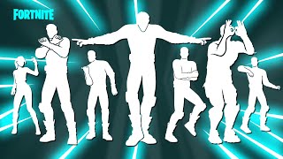 ALL FORTNITE TIKTOK DANCES amp EMOTES [upl. by Rikahs]