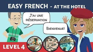 Learn Beginner French  Accommodation Hotel checkin Level 4 ANDROID APP NOW AVAILABLE Link below [upl. by Buddie213]