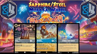 Wheel for days quotSapphireSteel Mufasa Wheelquot Set 5  Disney Lorcana META [upl. by Anayit420]