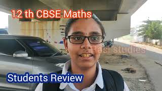 12th CBSE Mathsstudents Review [upl. by Artaed]