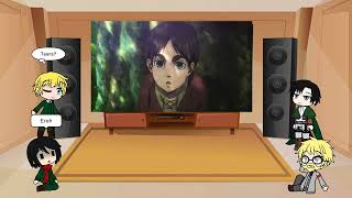 Aot react to Attack on Titan Season 4 Part 3 Trailer  Gacha reacts [upl. by Willtrude785]