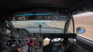 Spooky Foggy Spec Miata Qualifying at Laguna Seca with RearCam [upl. by Banerjee215]