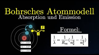 Bohrsches Atommodell  Absorption und Emission Wellenlänge berechnen RydbergKonstante Physik [upl. by Anitsirhcairam]