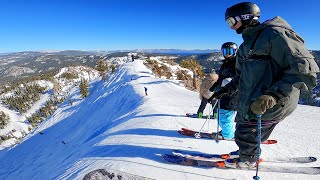 Skiing The STEEPEST Runs At Palisades Tahoe [upl. by Vincenz]