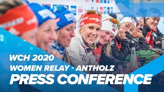 Antholz 2020 Women Relay Press Conference [upl. by Range]