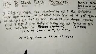 How To Solve EDTA Problems [upl. by Decker]