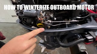 How to Winterize Yamaha F99 Outboard [upl. by Engenia]