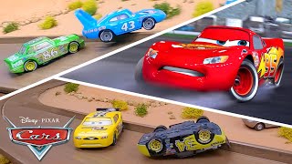 Lightning McQueens Top Racing Crashes and Stunts  Pixar Cars [upl. by Ennaecarg]