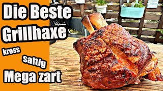 Schweinshaxe vom Grill knusprig saftig  und zart wie noch nie  The BBQ BEAR [upl. by Teodoor]