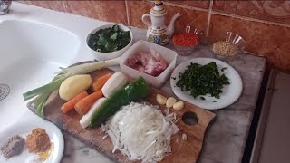 foodhealthy leek vegetable 🐔 chicken 🍲 soup Soupe poireaux légumes poulet شربة خضار بالدجاج [upl. by Gagne]