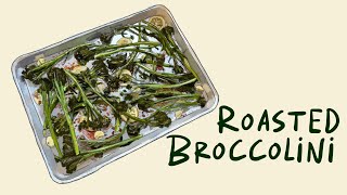 Roasted Broccolini recipe  a hearty simple dish with lemon and parmesan [upl. by Arlan182]