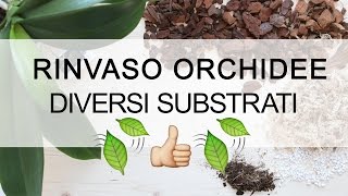 Rinvaso Orchidee  Diversi Substrati  Bark Mallo di Cocco e Sfagno [upl. by Iey]