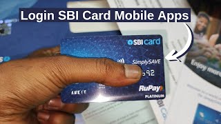 SBI Credit Card Mobile App Login In Hindi  How To Login In SBI Card App [upl. by Ecnarwal917]