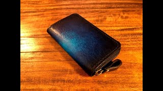 Making a Leather Zipper Key Case  Pattern No16 [upl. by Platus92]