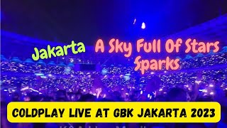 quot Jakarta A Sky Full Of Starquot  Spark  Coldplay Music Of The Sphere Live at Stadiun GBK Jakarta2023 [upl. by Tereve]