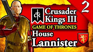 WAR OF THE FIVE KINGS Crusader Kings 3 Game of Thrones House Lannister Campaign Gameplay 2 [upl. by Theall]