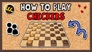 How to Play CHECKERS  Quick Guide [upl. by Sidky]