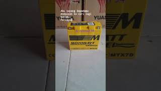 Aki Accu Kering Motor Motobatt Gell MTX7D TIGER NOUVO SCORPIO ORI PNP [upl. by Eiahpets]