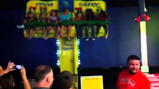 Incredible Pizza Frog Hopper Ride Newest Attraction  Tulsa OK [upl. by Leahkim]