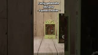 🎨 fertig gebastelte Miniatur Painterś Atelier 🖌 diyminiature diycrafts diyprojects [upl. by Eedoj]