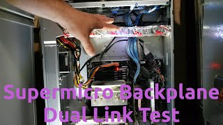 Supermicro Backplane Dual Link Test [upl. by Ion950]