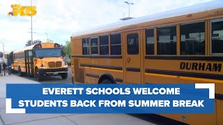 Everett schools welcoming students back from summer break [upl. by Jessamine]